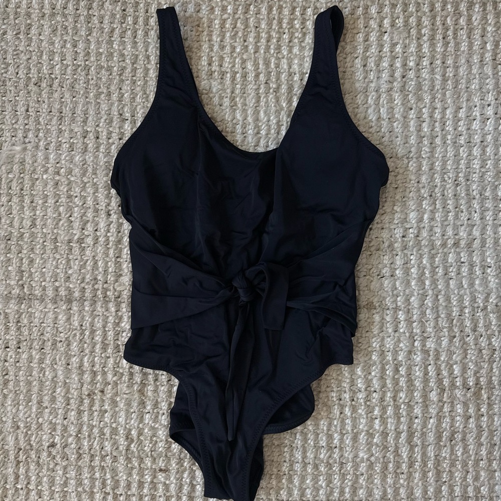Elegant Black One-Piece Swimsuit